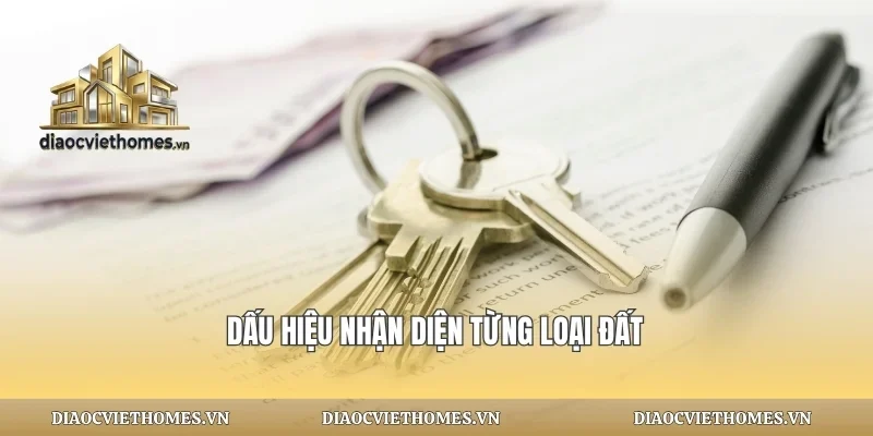 Dấu hiệu nhận diện từng loại đất
