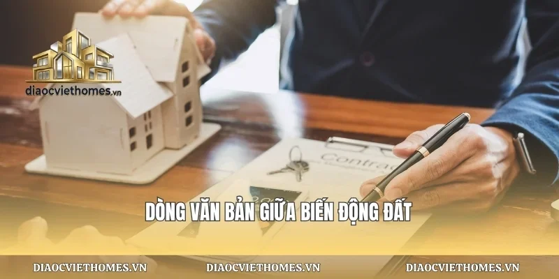 Dòng văn bản giữa biến động đất