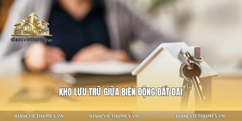 Kho lưu trữ giữa biến động đất đai