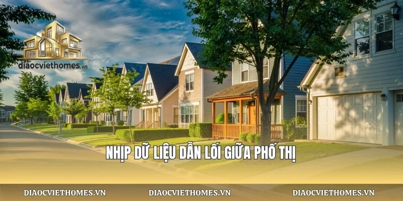 Nhịp dữ liệu dẫn lối giữa phố thị